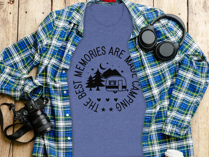 The Best Memories are Made Camping T-Shirt T-Shirt - Outdoor & Adventure Collection - Mile Marker 16 Gear by Cloud 16 Clothing Co.