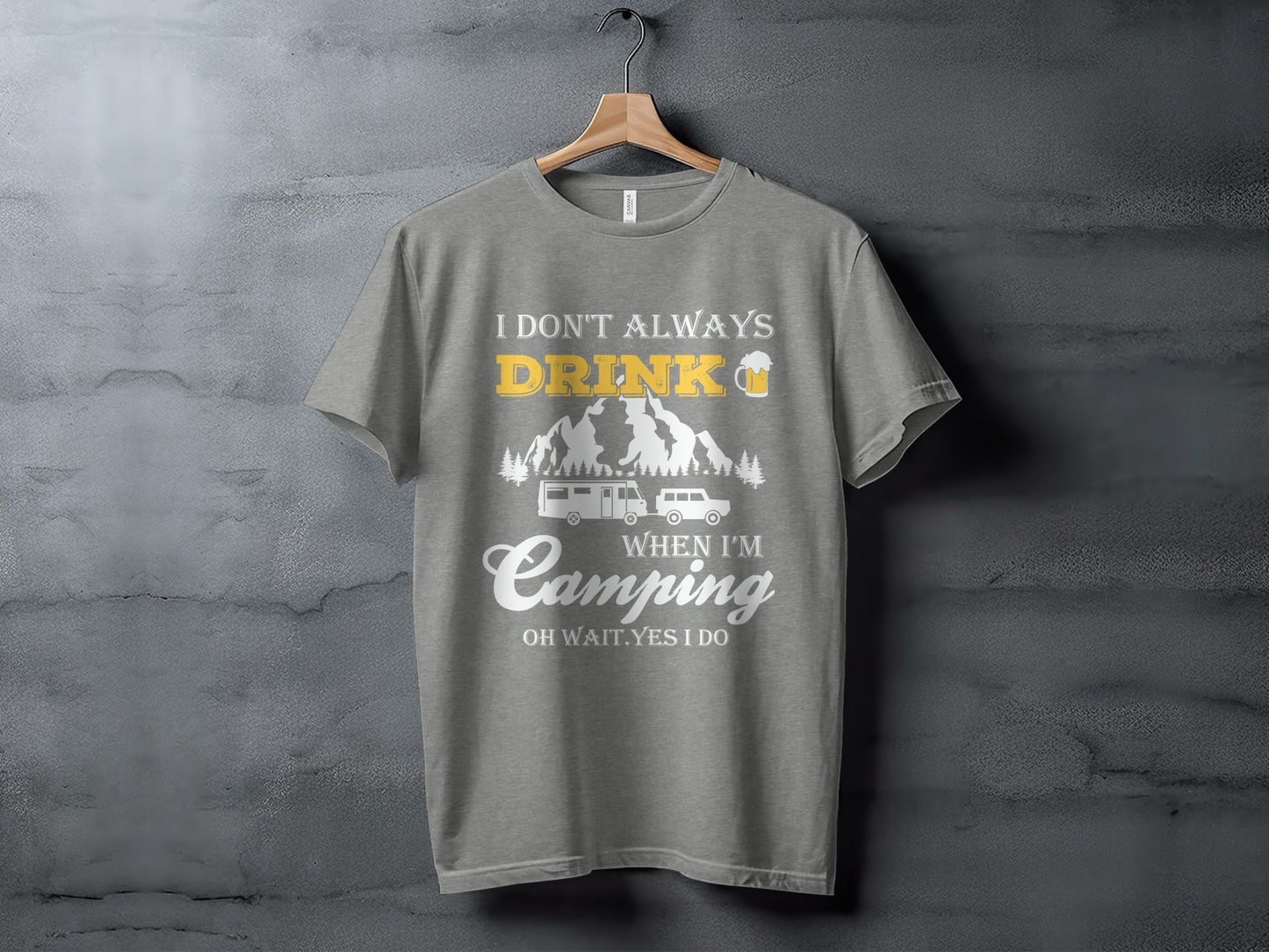 Camping Trip Funny Drinking Quote Graphic Adventure T-Shirt T-Shirt - Outdoor & Adventure Collection - Mile Marker 16 Gear by Cloud 16 Clothing Co.