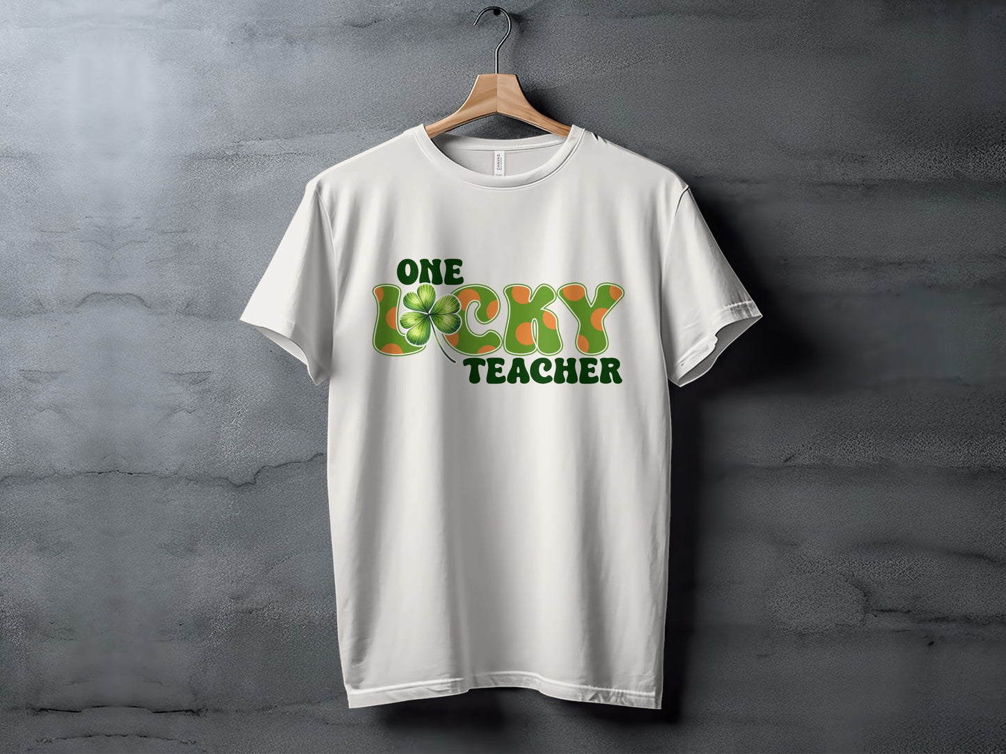 One Lucky Teacher Graphic Tee for St. Patrick's Day