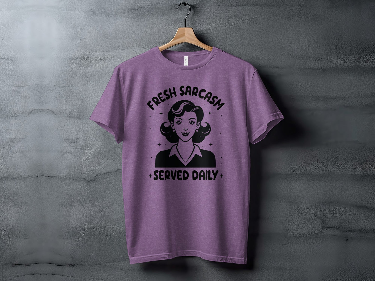 Fresh Sarcasm Served Daily Retro Graphic T-Shirt