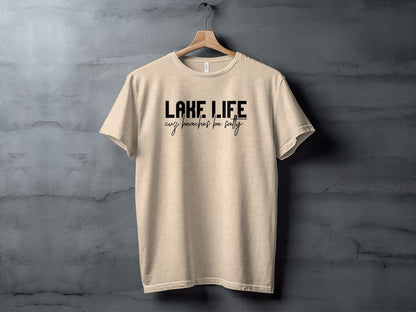Lake Life Cuz Beaches Be Salty Funny Statement T-Shirt T-Shirt - Outdoor & Adventure Collection - Mile Marker 16 Gear by Cloud 16 Clothing Co.