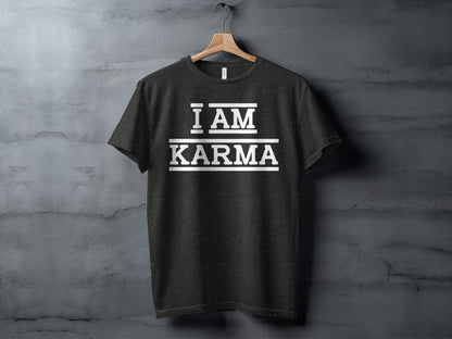 I AM KARMA Graphic Statement Tee Shirt