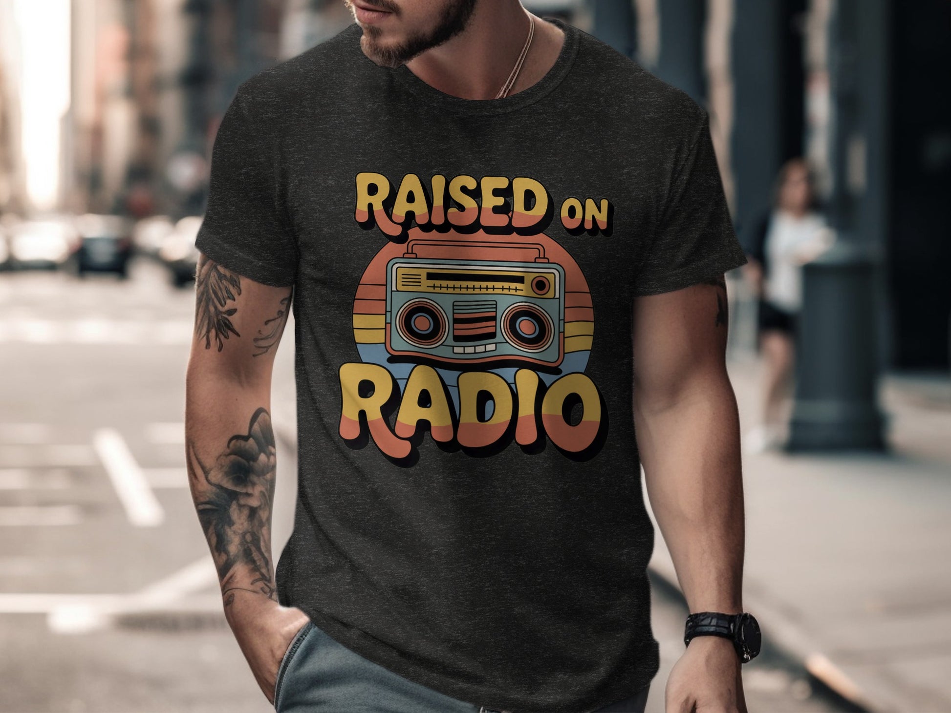 Raised on Radio Graphic T-shirt Vintage Style Tee