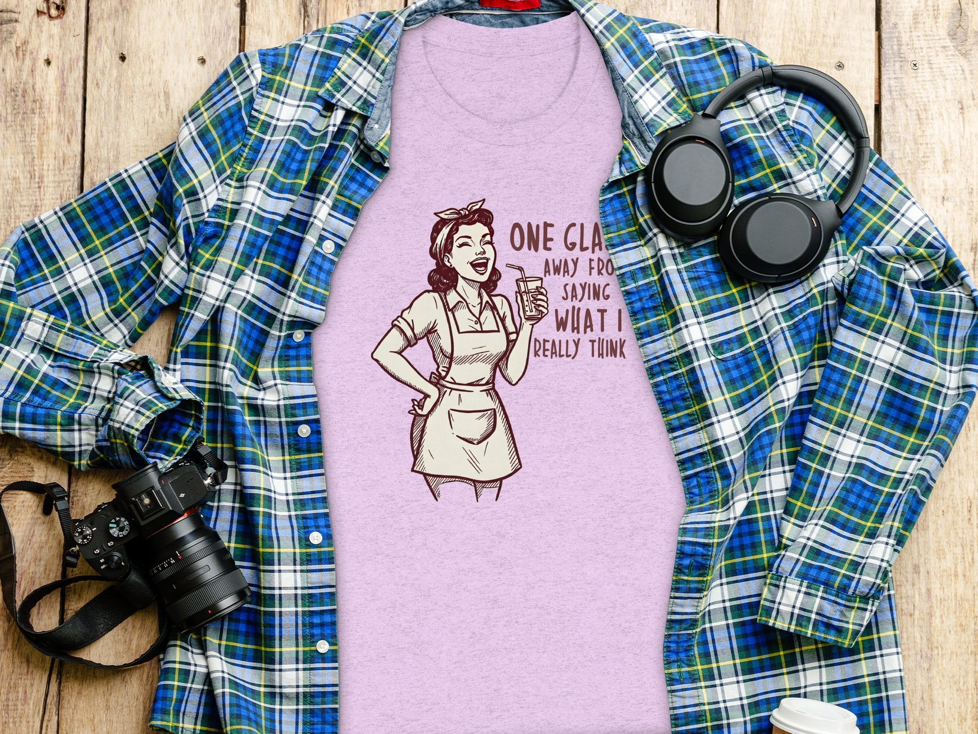 One Glass Away From Saying What I Really Think Shirt