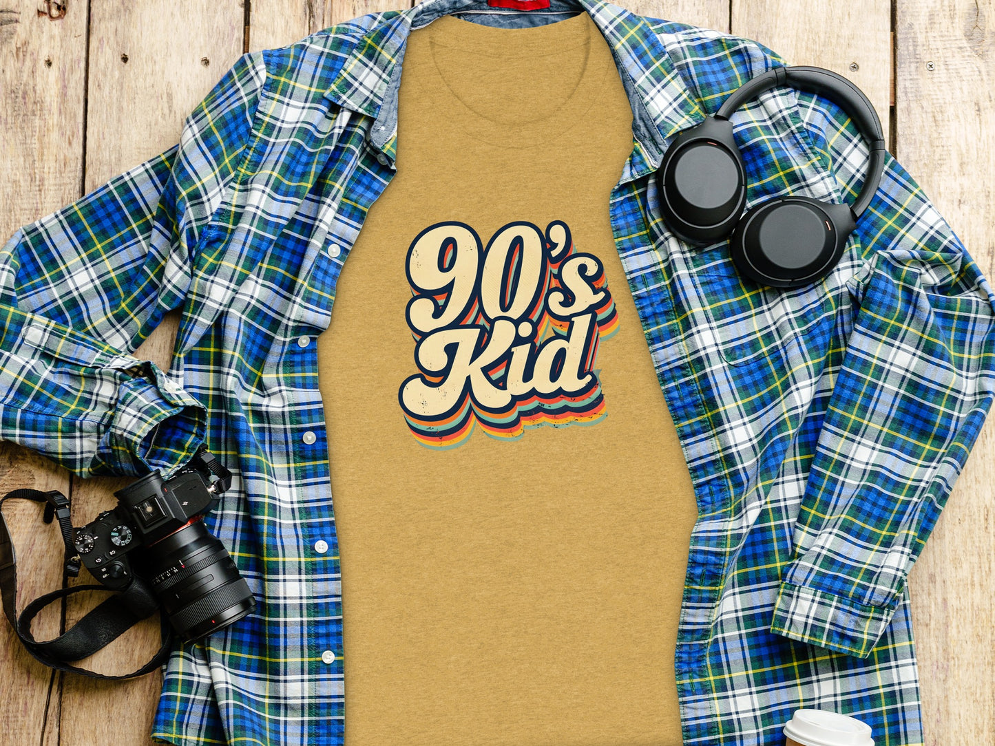 Retro 90's Kid Graphic T-Shirt for Nostalgic Vibes