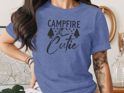 Campfire Cutie Tent Arrowheads Stars T-Shirt T-Shirt - Outdoor & Adventure Collection - Mile Marker 16 Gear by Cloud 16 Clothing Co.