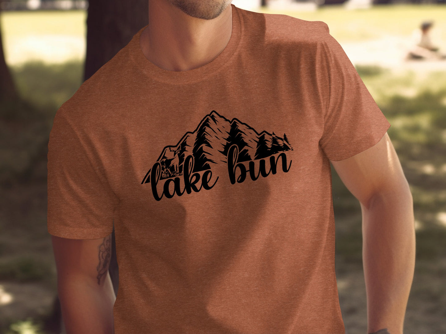 Lake Bun Mountains Nature Lover Graphic Design T-Shirt T-Shirt - Outdoor & Adventure Collection - Mile Marker 16 Gear by Cloud 16 Clothing Co.