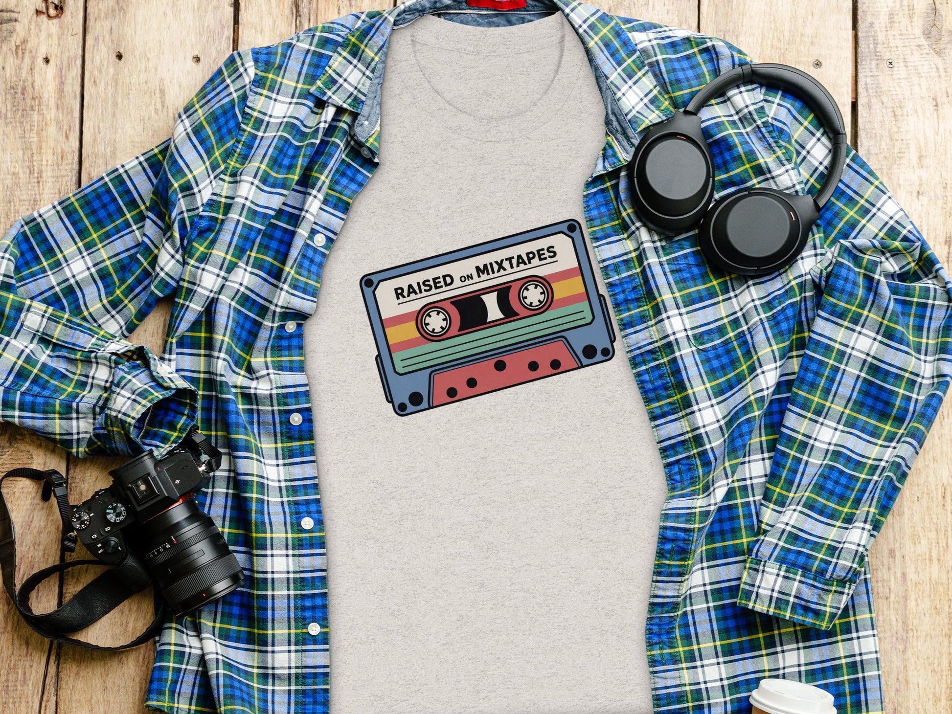 Raised on Mixtapes Cassette Graphic T-Shirt