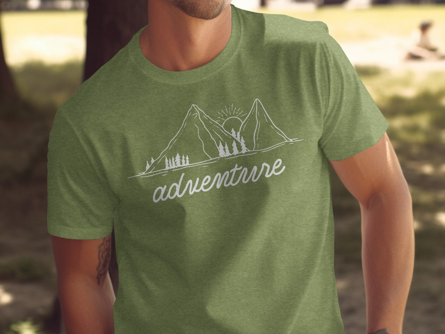Adventure Awaits Mountains Graphic Tee Nature Lovers T-Shirt T-Shirt - Outdoor & Adventure Collection - Mile Marker 16 Gear by Cloud 16 Clothing Co.