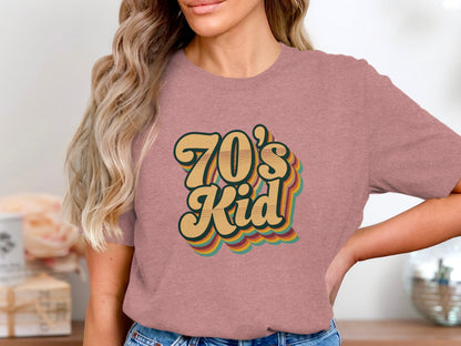 Vintage 70's Kid Graphic Tee Nostalgic T-Shirt