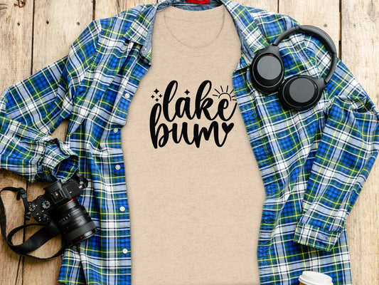 Lake Bum Sunshine Graphic Design Simple T-Shirt T-Shirt - Outdoor & Adventure Collection - Mile Marker 16 Gear by Cloud 16 Clothing Co.