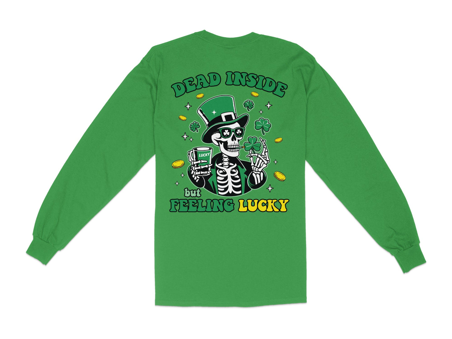 Scrappy Malone's Bar, Unique Design, Other Products, Bar Decor, Irish Theme, Lucky Clover Design, St Patricks Day Gift, Green, Circle T-Shirt - Scrappy Malone's Bar 100-Proof Humor - Cloud 16 Clothing Co.