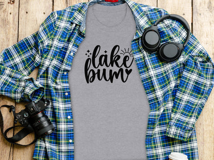 Lake Bum Sunshine Graphic Design Simple T-Shirt T-Shirt - Outdoor & Adventure Collection - Mile Marker 16 Gear by Cloud 16 Clothing Co.