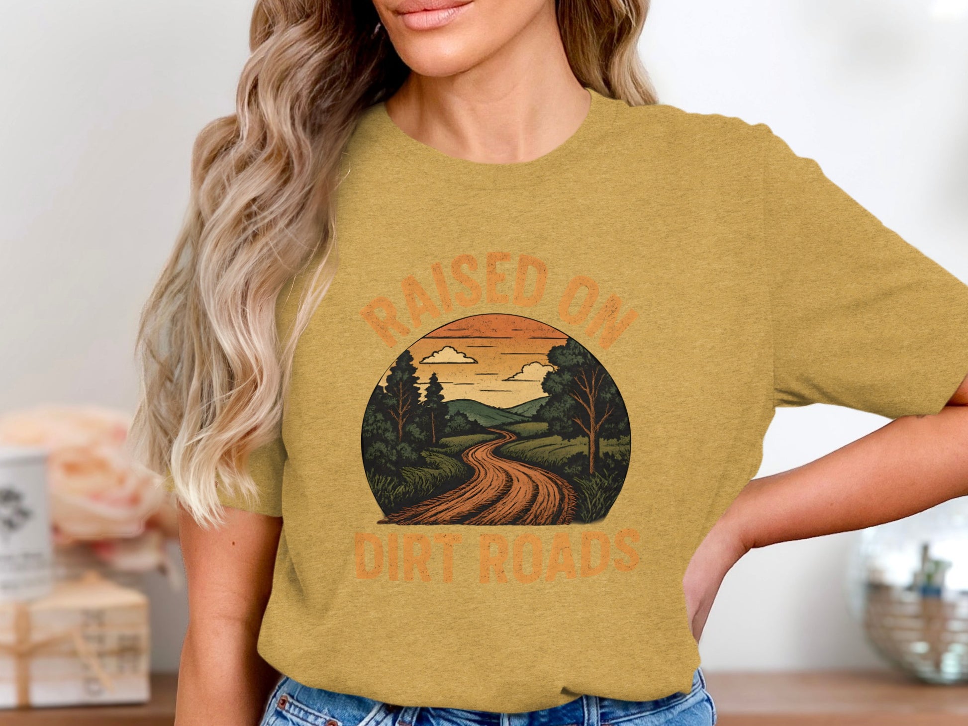 Raised on Dirt Roads Graphic Unisex T-shirt