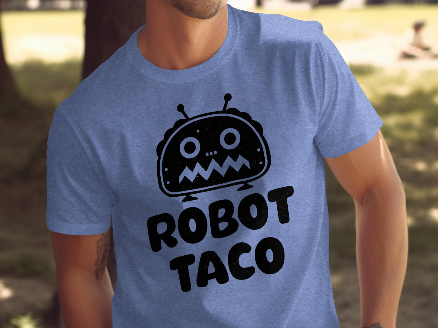 Fun Robot Taco Graphic Tee for Casual Wear