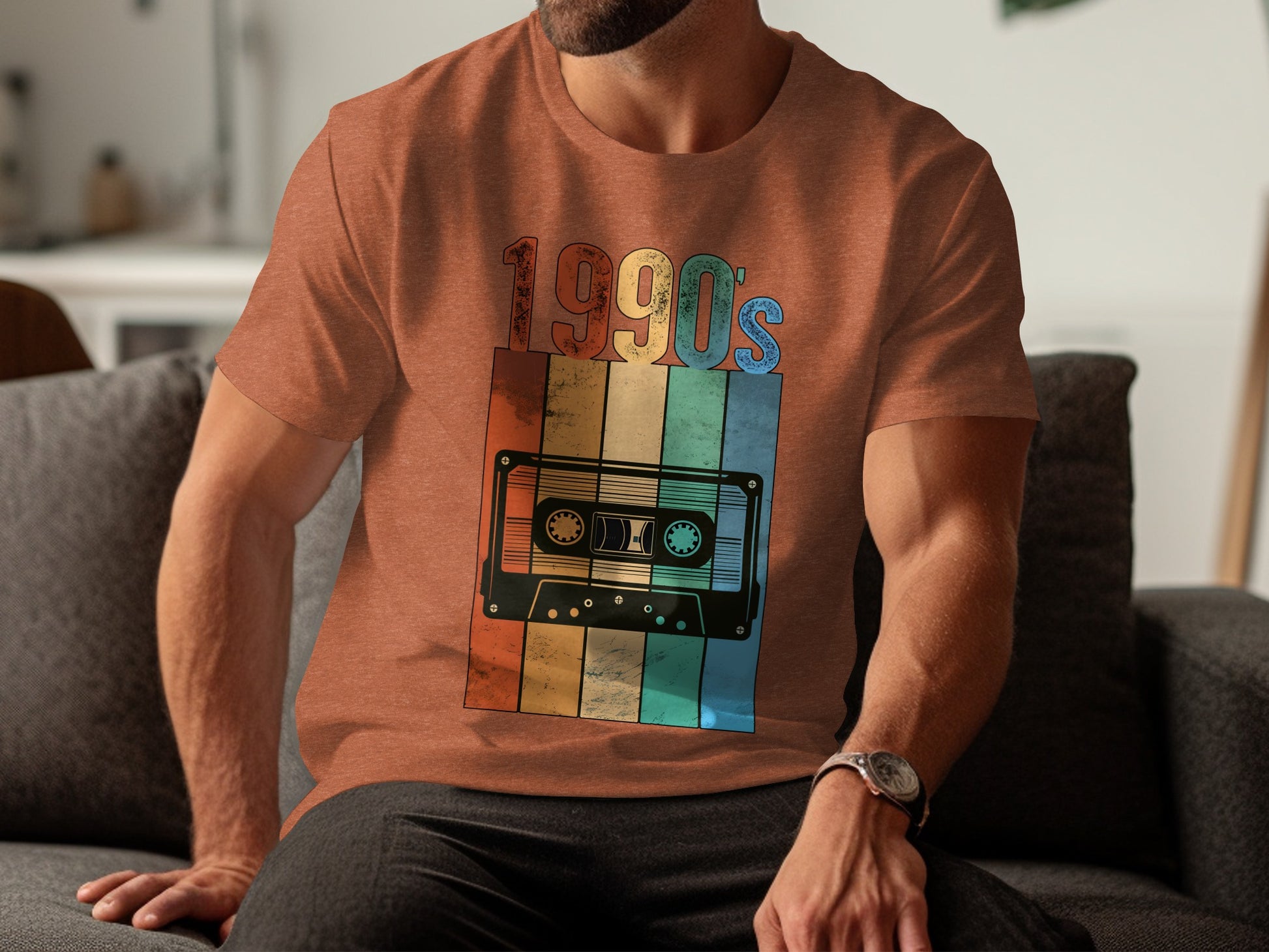 Vintage 1990s Cassette Tape Graphic T-Shirt