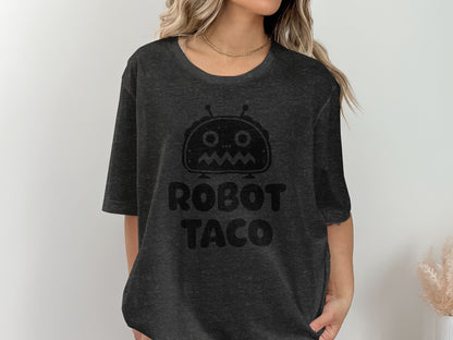 Robot Taco Graphic T-Shirt with Cute Robot Design
