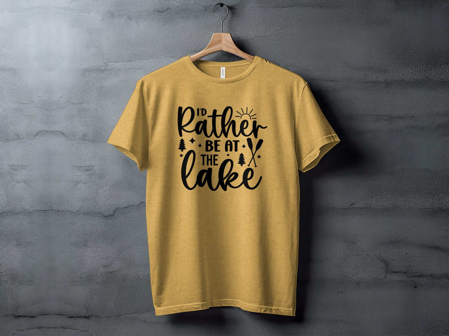 I'd Rather Be At The Lake Summer Holiday Gift T-Shirt T-Shirt - Outdoor & Adventure Collection - Mile Marker 16 Gear by Cloud 16 Clothing Co.