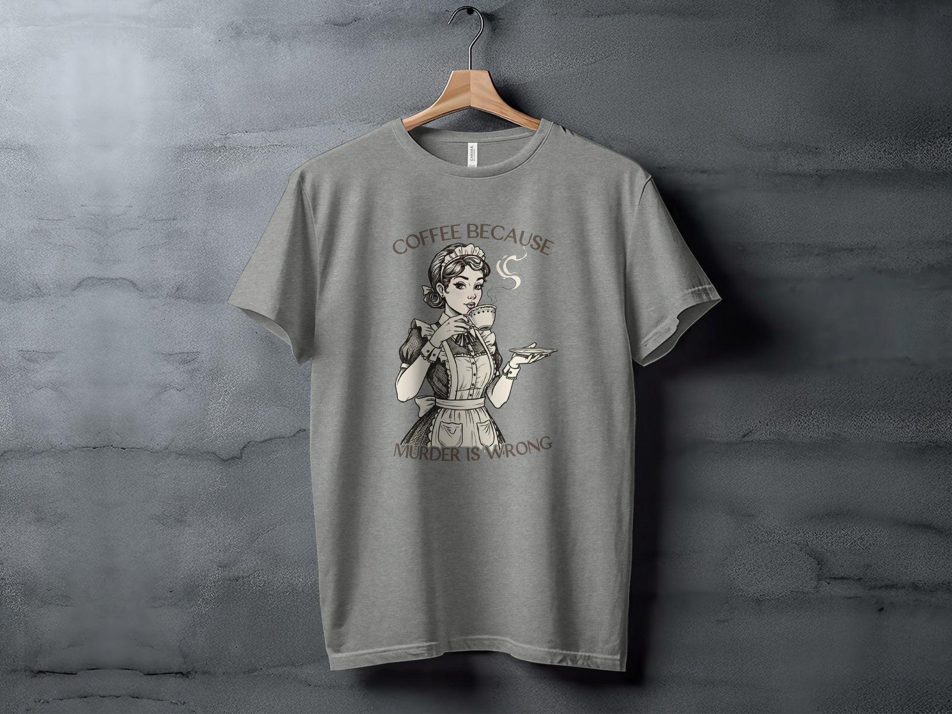 Coffee Because Murder Is Wrong Graphic T-shirt