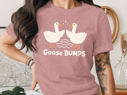 Goose Bumps Graphic Duck T-Shirt