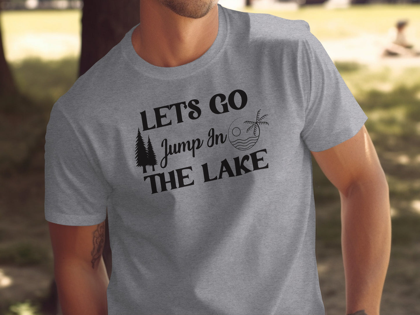 Lets Go Jump In The Lake Outdoors Adventure T-Shirt T-Shirt - Outdoor & Adventure Collection - Mile Marker 16 Gear by Cloud 16 Clothing Co.