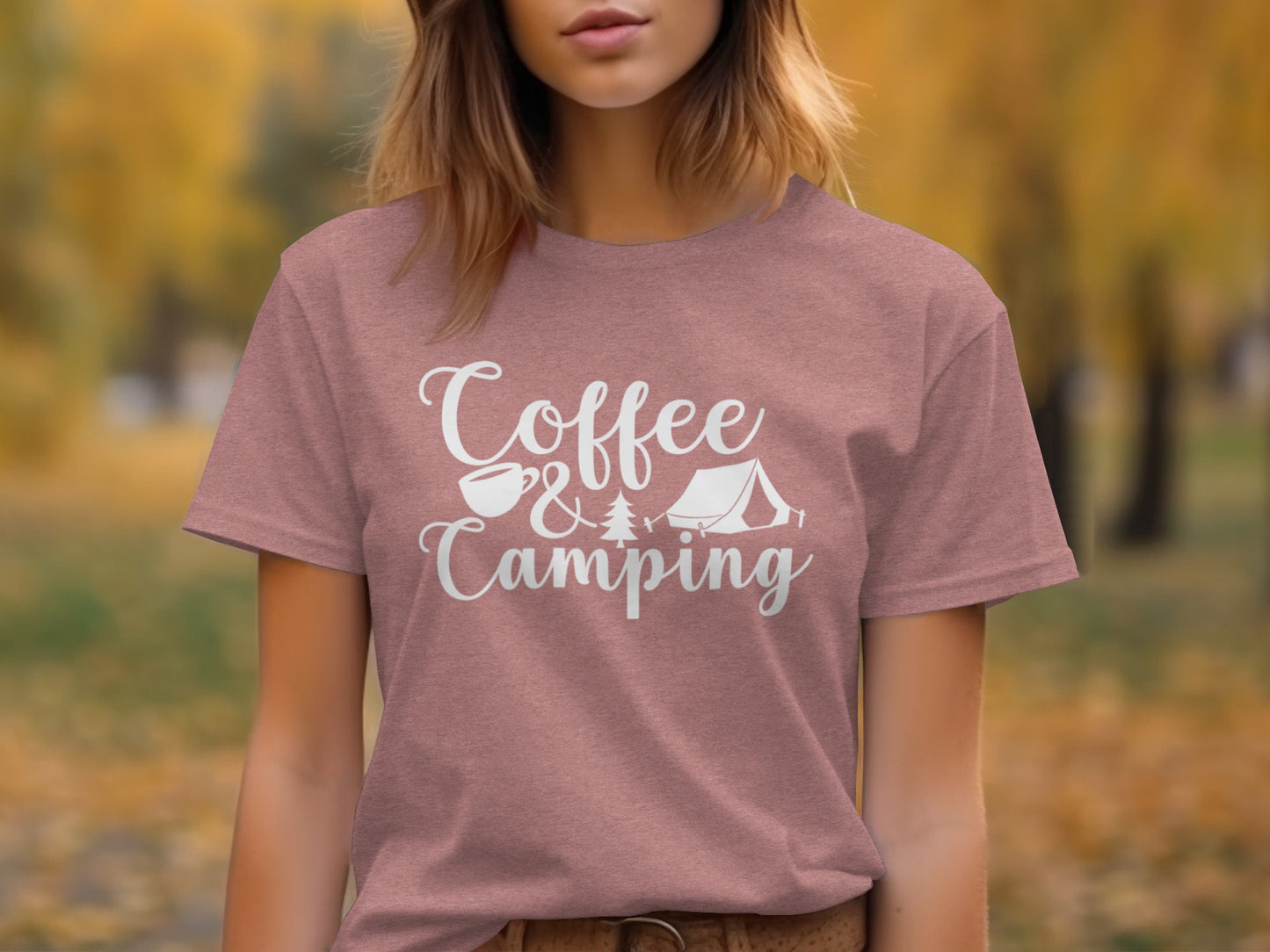 Coffee and Camping Graphic Design Great Outdoors T-Shirt T-Shirt - Outdoor & Adventure Collection - Mile Marker 16 Gear by Cloud 16 Clothing Co.