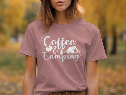 Coffee and Camping Graphic Design Great Outdoors T-Shirt T-Shirt - Outdoor & Adventure Collection - Mile Marker 16 Gear by Cloud 16 Clothing Co.