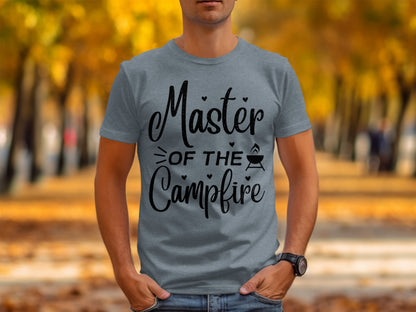 Master of The Campfire Design With Hearts T-Shirt T-Shirt - Outdoor & Adventure Collection - Mile Marker 16 Gear by Cloud 16 Clothing Co.