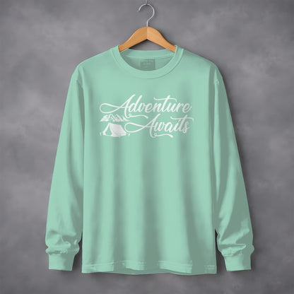 Adventure Awaits Long Sleeve Shirt Casual Wear
