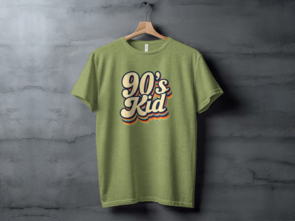 Nostalgic 90's Kid Graphic Tee Perfect for Retro Lovers