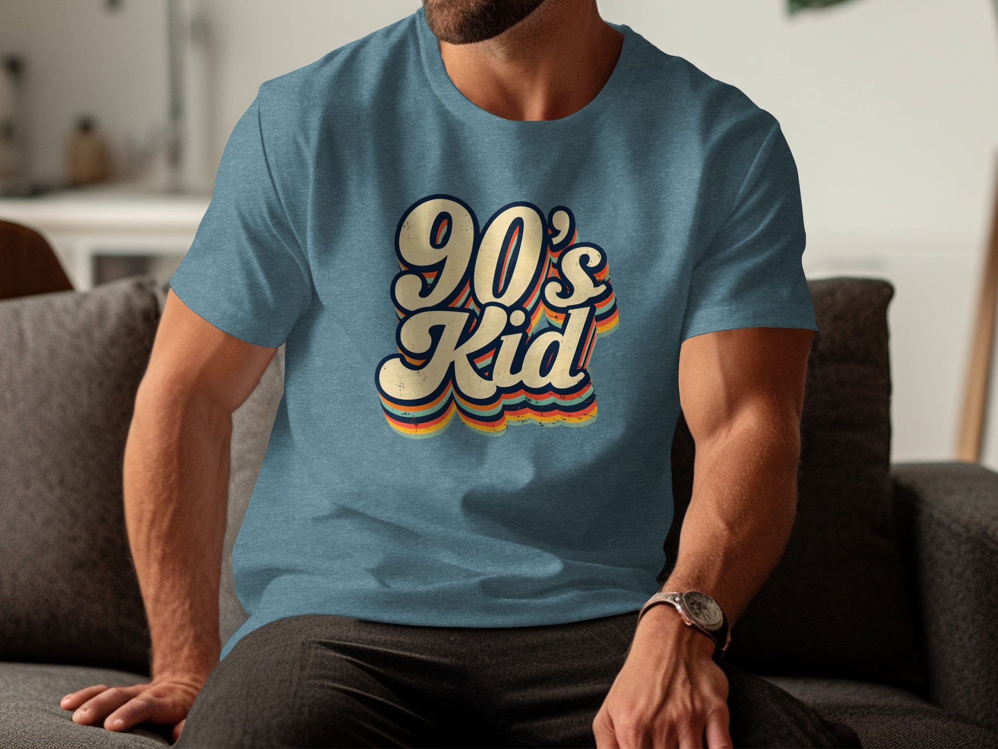 Retro 90's Kid Graphic T-Shirt for Nostalgia Lovers