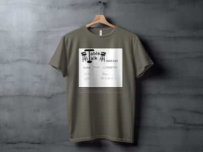 Table Talk Match Card Graphic Print T-shirt