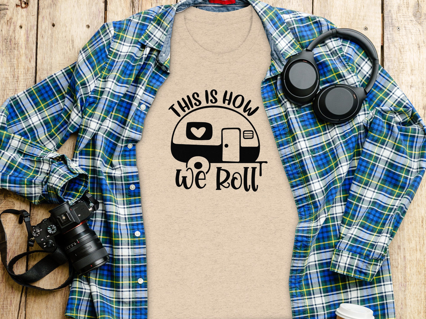 This is How We Roll Camper Graphic For Adventurers T-Shirt T-Shirt - Outdoor & Adventure Collection - Mile Marker 16 Gear by Cloud 16 Clothing Co.