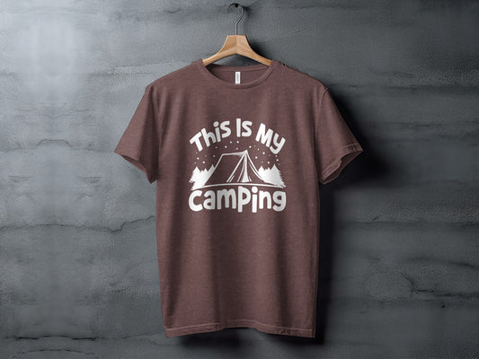 This Is My Camping Tent Outdoor Adventure Graphic T-Shirt T-Shirt - Outdoor & Adventure Collection - Mile Marker 16 Gear by Cloud 16 Clothing Co.