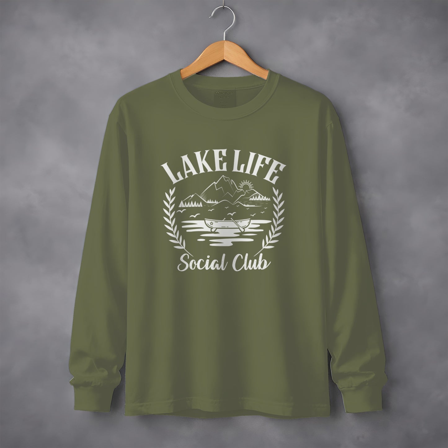 Lake Life Social Club Graphic Long Sleeve Shirt