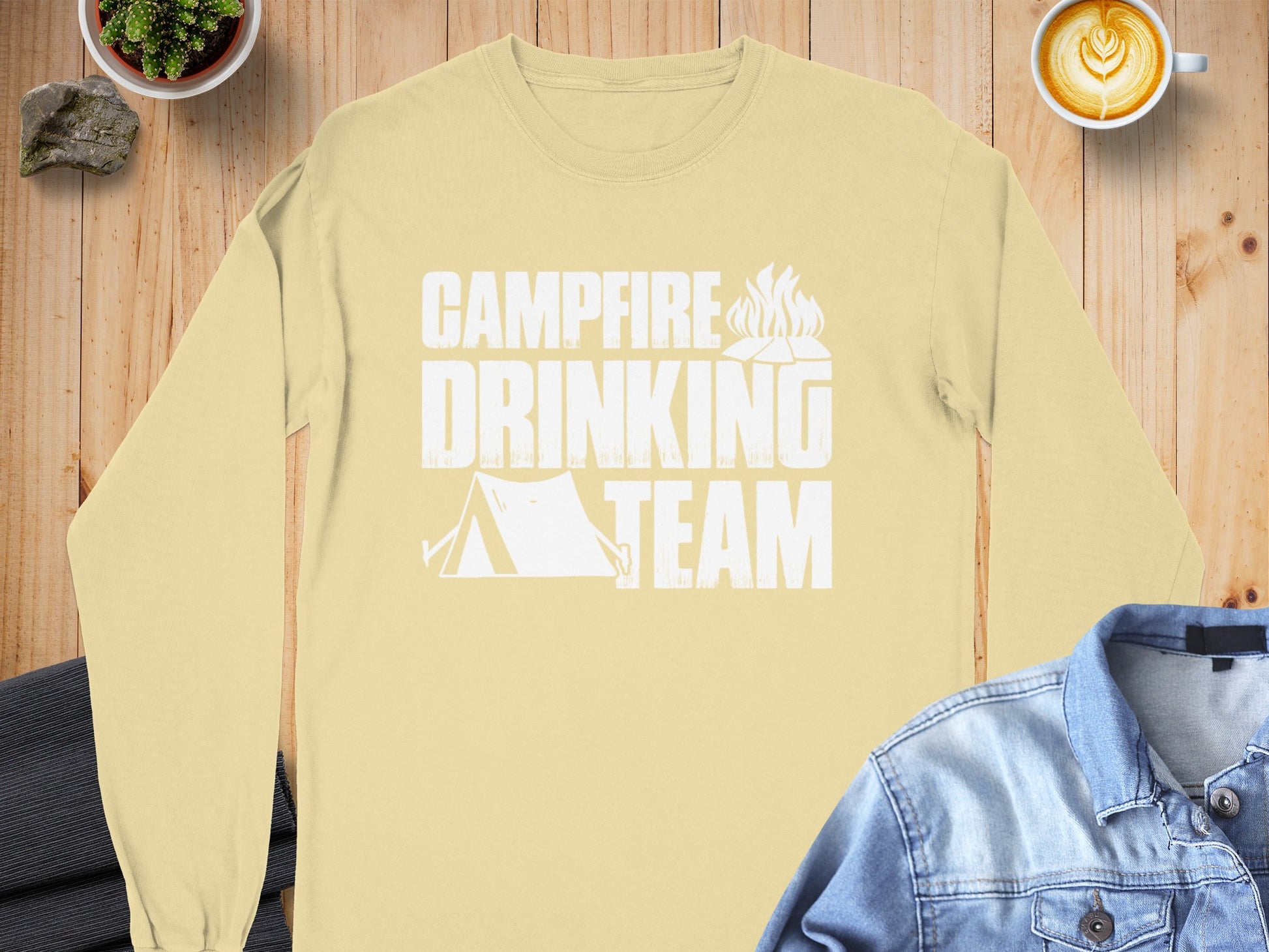Campfire Drinking Team Long Sleeve Shirt