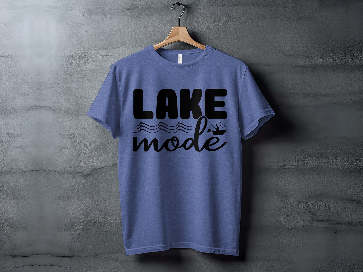 Lake Mode With Fishing Design Graphic Great Outdoors T-Shirt T-Shirt - Outdoor & Adventure Collection - Mile Marker 16 Gear by Cloud 16 Clothing Co.