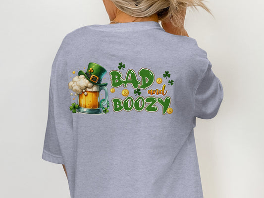 Scrappy Malone's Bar, Irish Bar Logo, Clover Decor, Celtic Knot, Bar Decor, Man Cave, Pub Sign, St Patricks Day, Retro Vintage Style T-Shirt - Scrappy Malone's Bar 100-Proof Humor - Cloud 16 Clothing Co.