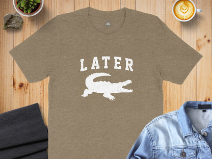 Later Alligator Graphic Tee for Casual Style
