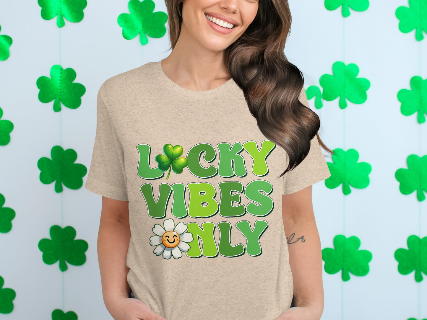 Lucky Vibes Only Shirt for Positive Energy