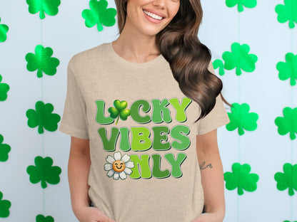 Lucky Vibes Only Shirt for Positive Energy