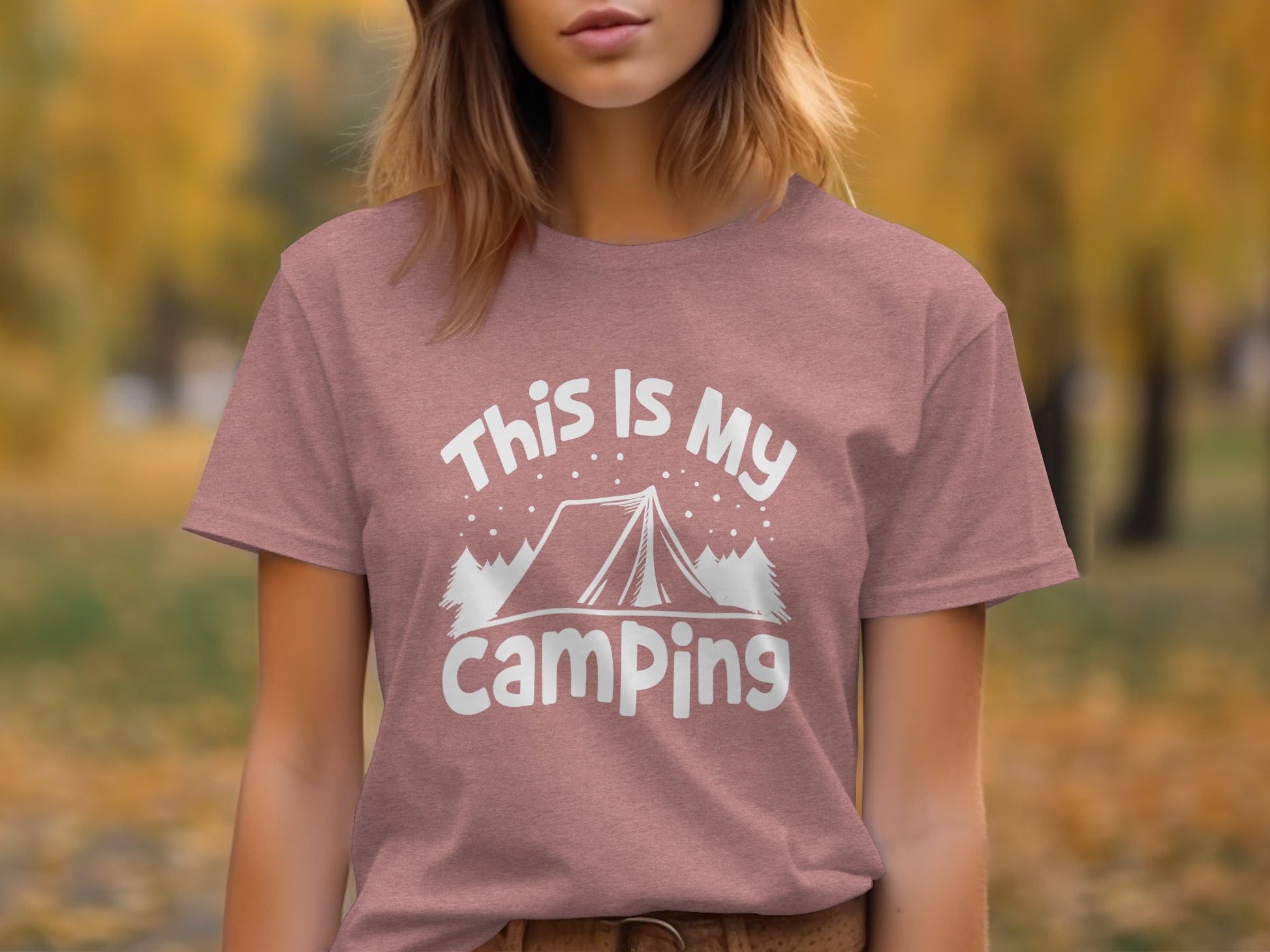 This Is My Camping Tent Outdoor Adventure Graphic T-Shirt T-Shirt - Outdoor & Adventure Collection - Mile Marker 16 Gear by Cloud 16 Clothing Co.