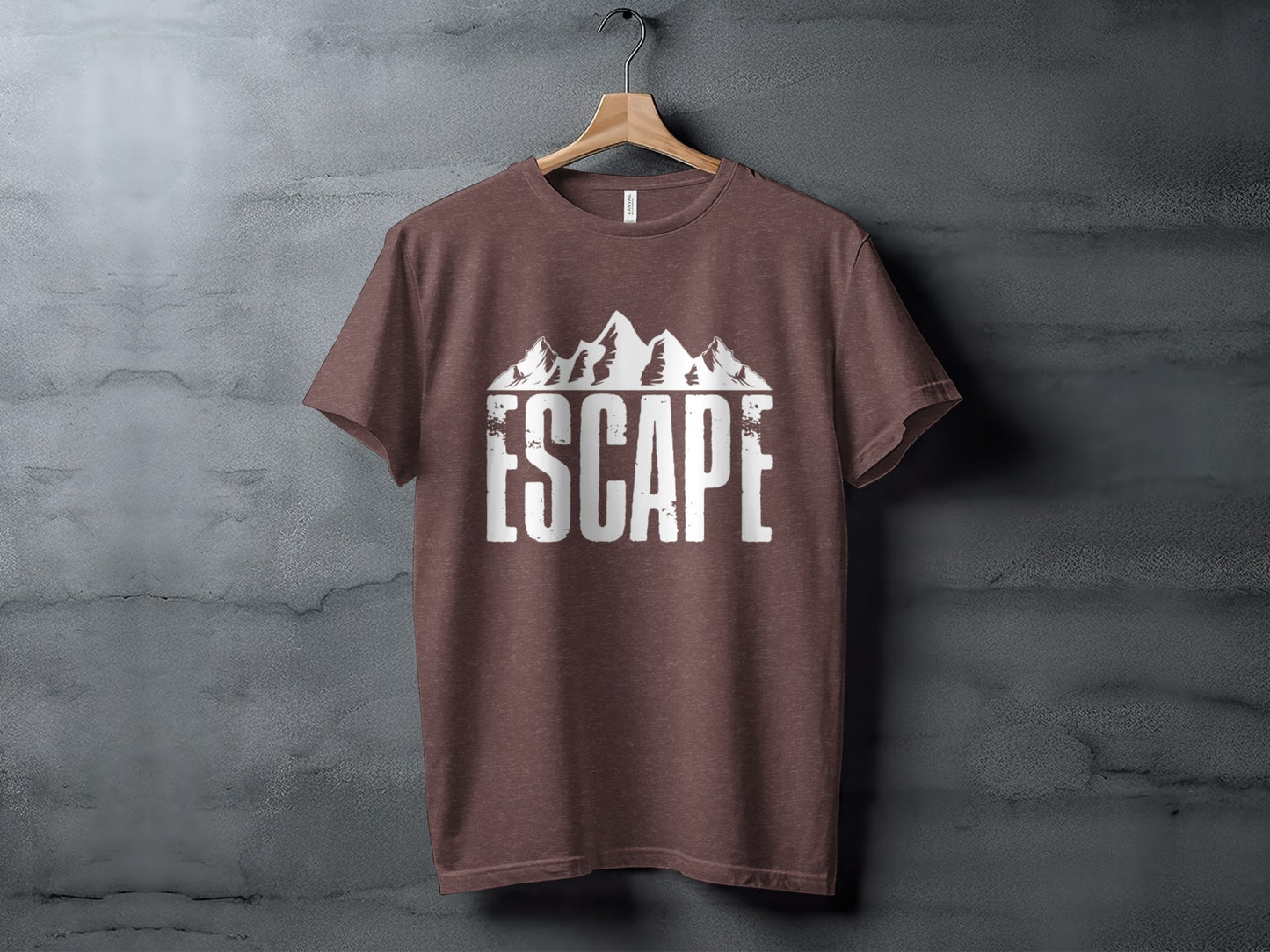 Escape Into The Mountains Outdoor Adventure Design T-Shirt T-Shirt - Outdoor & Adventure Collection - Mile Marker 16 Gear by Cloud 16 Clothing Co.