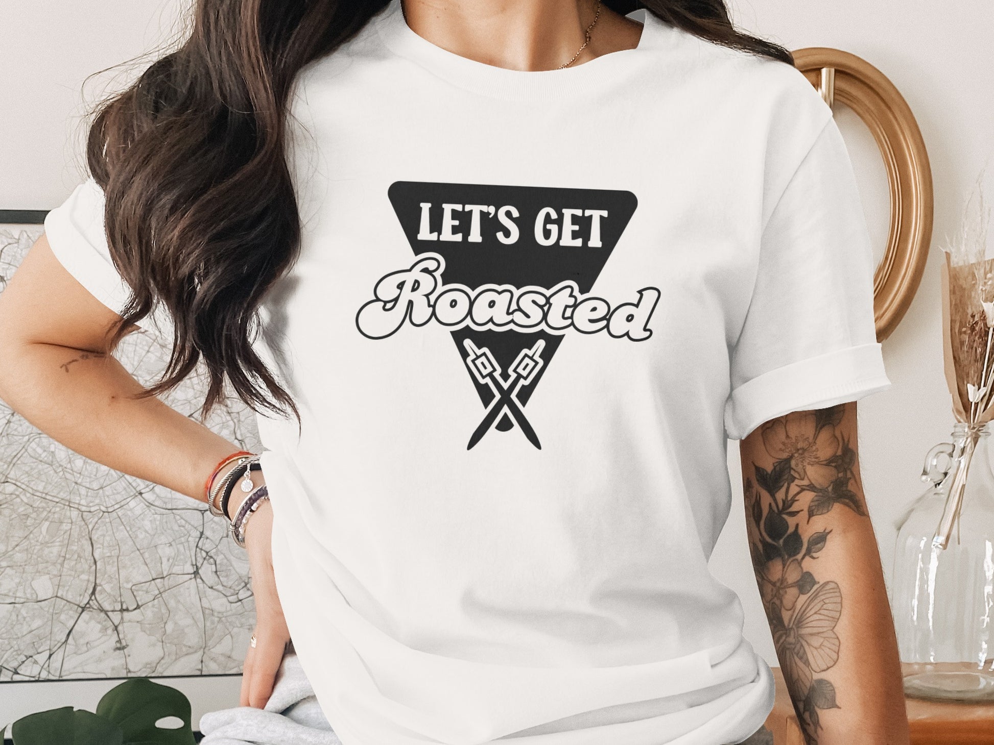 Let's Get Roasted Marshmallow Roasting Sticks T-Shirt T-Shirt - Outdoor & Adventure Collection - Mile Marker 16 Gear by Cloud 16 Clothing Co.