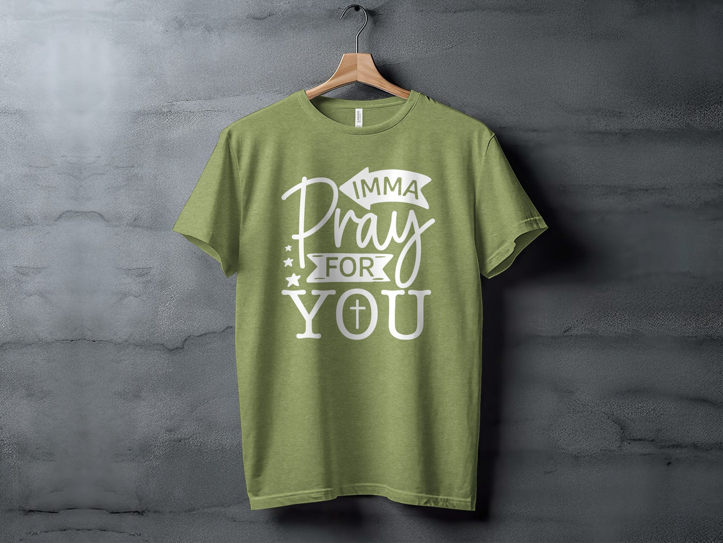 Imma Pray For You Lettering Design T-Shirt