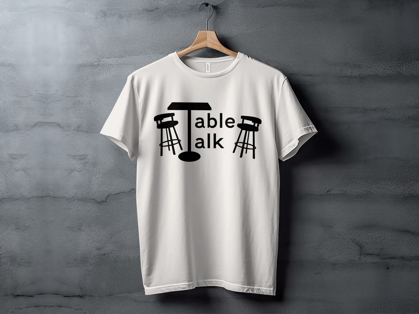 Stylish Table Talk Graphic Printed T-Shirt for Casual Wear