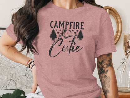 Campfire Cutie Tent Arrowheads Stars T-Shirt T-Shirt - Outdoor & Adventure Collection - Mile Marker 16 Gear by Cloud 16 Clothing Co.
