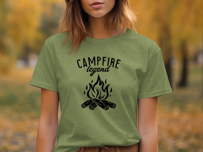 Campfire Legend Nature Graphic Adventure Outdoor T-Shirt T-Shirt - Outdoor & Adventure Collection - Mile Marker 16 Gear by Cloud 16 Clothing Co.