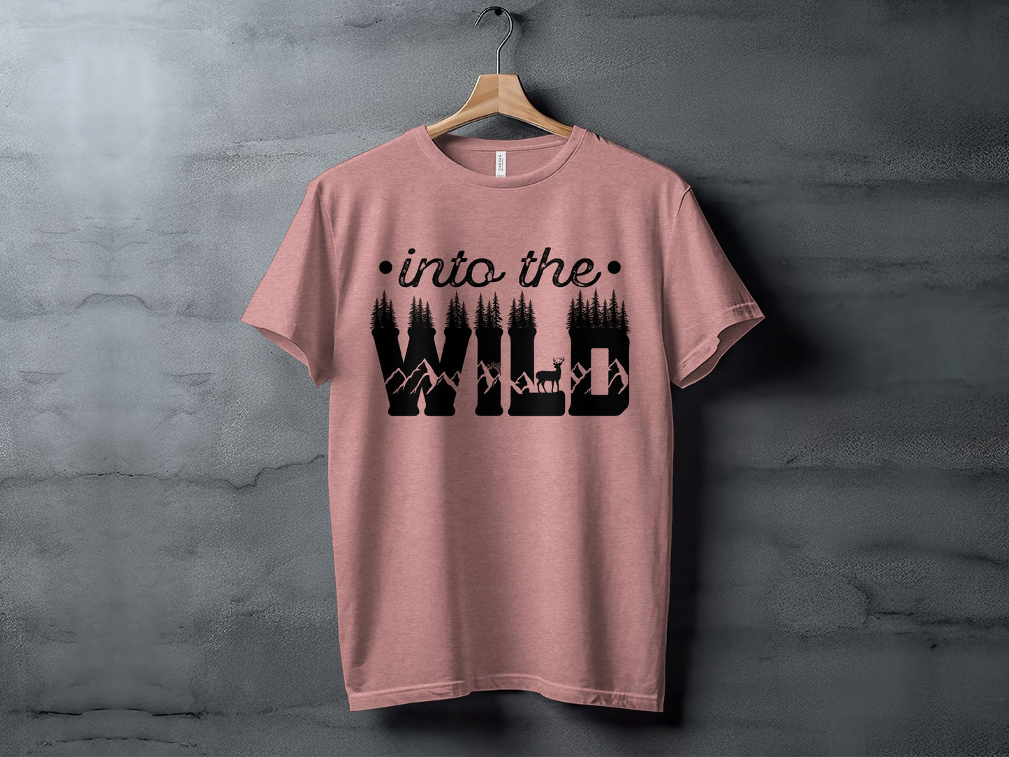Into The Wild Outdoor Adventure Nature Inspired Graphic T-Shirt T-Shirt - Outdoor & Adventure Collection - Mile Marker 16 Gear by Cloud 16 Clothing Co.