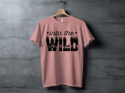 Into The Wild Outdoor Adventure Nature Inspired Graphic T-Shirt T-Shirt - Outdoor & Adventure Collection - Mile Marker 16 Gear by Cloud 16 Clothing Co.